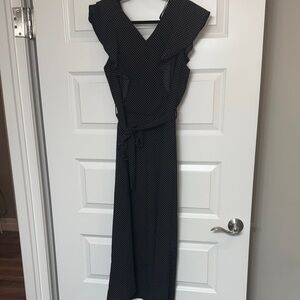 Black and White Polka Dot Jumpsuit